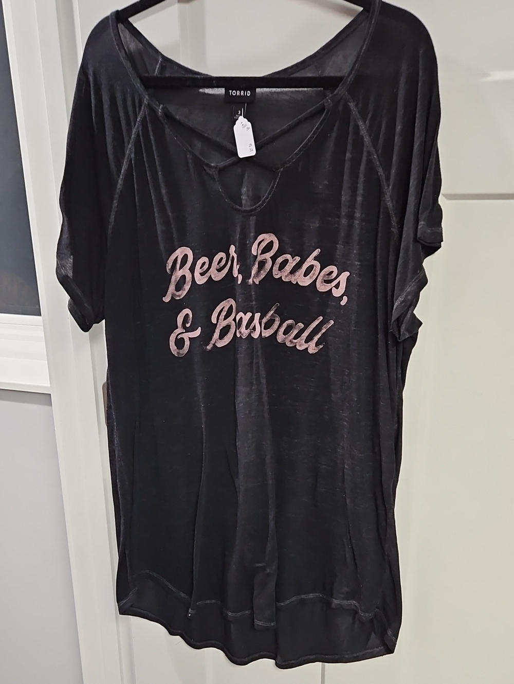 torrid Black Graphic Tee with Pink Script